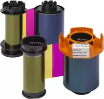 Evolis High Trust spalvų juosta (Cian, Magenta, Geltona, Juoda) RT4F101E100