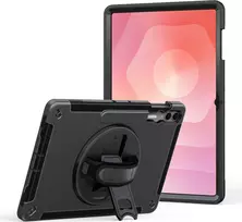 Apsauginis dėklas su kojelėmis ir rankiniu dirželiu jt berlin, Samsung Galaxy Tab S11 Ultra, juodas