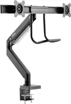 SpeaKa Professional SP-MM-820 monitorio laikiklis ant stalo 43,2 cm (17 inch) - 81,3 cm (32 inch) su integruota dokavimo stotele, dujine spyruokle, reguliuojamas (SP-10506480)