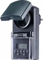 Basetech BT-2106308 Kištukinis laikmatis sujungtas su jungikliu, skaitmeninis, savaitinis programavimas, 1800 W, IP44, atgalinio skaičiavimo ir atsitiktinumo funkcijos