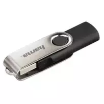 Hama Rotate 128GB USB 2.0 atmintukas USB Type-A juodas, sidabrinis