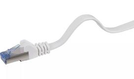 Renkforce 1383279 RJ45 tinklo kabelis Cat6a U/FTP, 0,5 m, labai lankstus, nedegus, pilkas