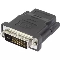 Renkforce 1404076 HDMI į DVI adapteris, HDMI lizdas – DVI-D kištukas 24+1 kontaktų, juodas