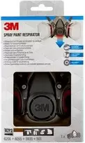 3M 6002PRO daugkartinis respiratorius FFP3 pusveidė kaukė