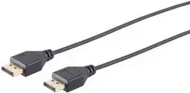 Shiverpeaks BASIC-S DisplayPort 1.2 kabelis, juodas, 0,5 m, kištukas-kištukas (20P20C), itin plonas, auksuoti kontaktai (BS10-49015)