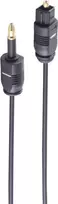 shiverpeaks ®-BASIC-S--Šviesolaidinis kabelis 2,2mm, Toslink kištukas – 3,5mm Opti-Plug, 2,0m (BS69012-2.0)