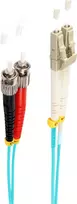 shiverpeaks BS77943/3 Skaidulinis optinis kabelis 3 m LC ST OM3 žydros spalvos (BS77943/3)