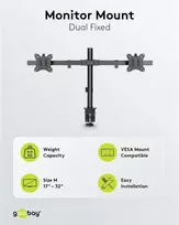 Goobay Laikiklis dviem monitoriams Fix (59394)