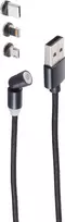 USB laidas ShiverPeaks BS14-19001 1m USB A USB C/Micro-USB B juodas