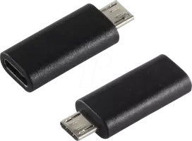 Adapteris lyties keitiklis ShiverPeaks BS14-05019 USB Micro-B į USB Type-C