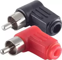 shiverpeaks BS51410-SET RCA laidų jungtis juoda - raudona