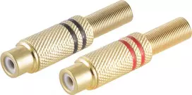 Laido jungtis RCA moteriška auksuota ShiverPeaks BS52021-SET