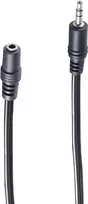 Garso laidas 3,5 mm ShiverPeaks BS30810 20 m juodas