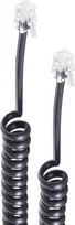 shiverpeaks ®-BASIC-S telefono raktelio spiralinis laidas 2x 4P4C, baltas, 4,0 m (BS70134)