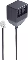 Telefono laidas ShiverPeaks BS71018-1 0,2 m Juodas