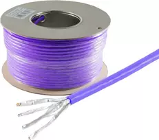 Tinklo kabelis ShiverPeaks BS75500-A-100SSP Cat7a S/FTP 100 m alyvinis