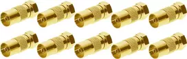 Shiverpeaks BS85321-10G adapteris IEC lizdas – F kištukas, auksuotas, 10 vnt.