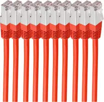Tinklo kabelis ShiverPeaks BS75711-HR-SET10 Raudonas 1m Cat6 S/FTP