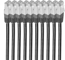 Tinklo kabelis ShiverPeaks BS75711-HS-SET10 Juodas 1m Cat6 S/FTP
