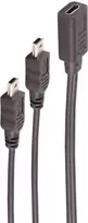 USB laidas ShiverPeaks BS13-20022 0,3 m USB C – Mini-USB B juodas