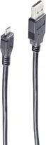 USB laidas ShiverPeaks BASIC-S Micro USB-A į USB-B 3,0 m, USB 2.0