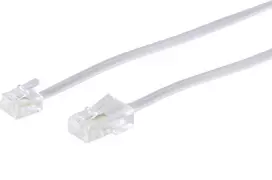 Telefono laidas ShiverPeaks BS70256-W 6 m RJ-11 RJ-45 Baltas