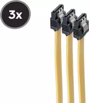 SATA duomenų kabelis ShiverPeaks BS78246-0.5Y-3, 6Gb/s, su metaline segtimi, 0,5 m