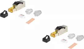 RJ45 Cat.8.1 tinklo jungtis ShiverPeaks BS08-45001-2 metalinis lauko montavimui
