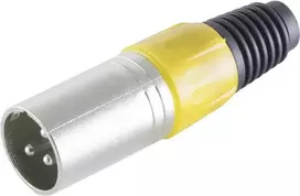XLR jungtis ShiverPeaks BS55002-S juoda, 3 kontaktų vyriška garso jungtis