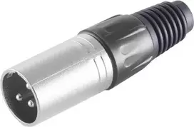 XLR jungtis ShiverPeaks BS55002-R – 3 kontaktų, raudonas metalinis korpusas