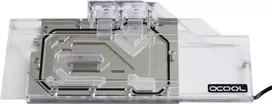 Alphacool 11760 vandens blokas - akrilinis - permatomas - XFX Radeon RX 5700 XT Thicc II / Thicc III Ultra