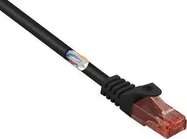RF-5044002 RJ45 tinklo kabelis CAT 6 U/UTP 10.00 m juodas be halogenų (RF-5044002)