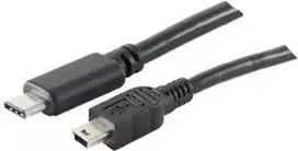USB laidas ShiverPeaks BS77144-3.0 3m USB C į Mini-USB B juodas
