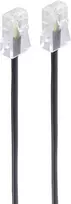 Telefono laidas ShiverPeaks BS70083-8/4 3 m Juodas