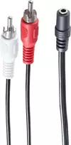 Audio kabelis ShiverPeaks BS30852 1,5 m 3,5 mm 2xRCA juodas