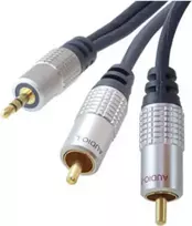Audio kabelis 3,5 mm lizdas į 2 × RCA ShiverPeaks SP-PROFESSIONAL 5 m
