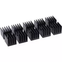 Alphacool GPU RAM aliumininiai aušintuvai 15x15mm - juodi 10 vnt. (17155)