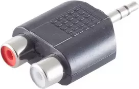 Prisijungimo keitiklis 3.5mm į 2x RCA ShiverPeaks BS57090