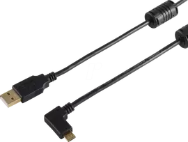 shiverpeaks BS13-10001 USB kabelis 1 m 2.0 USB A Micro-USB B juodas (BS13-10001)