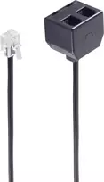 shiverpeaks BASIC-S BS71231-4 Y formos kabelis telefono rageliui, RJ10 kištukas – 2x RJ10 lizdas, 0,1 m, juodas