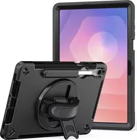Dėklas su atramėle jt berlin Samsung Galaxy Tab S11 su tvirta rankena — Juoda