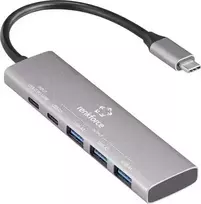 Renkforce RF-USBH-300 5 prievadų USB 3.2 Gen 1 šakotuvas 3.0 pilkas (RF-6676604)