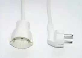 Prailginimo laidas e+p SV 5 5m 1 AC lizdas Baltas
