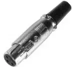 Jungtis laido e p CKU 2 — 2 kontaktų XLR, pilka, 2 vnt. pakuotė