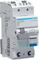 Hager diferencialinis-miniatiūrinis jungiklis 1P+N 127V 6kA B-16A 30mA A tipo QC (ADS917D)