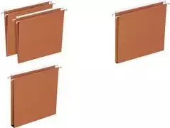 Kabantieji segtuvai Elba DEFI FLEX 15 mm stalčiams, oranžinis kraftas 230 g/m²