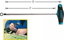 Hazet 828-2.5 Vidinis šešiabriaunis atsuktuvas 2,5 mm 100 mm (828-2.5)