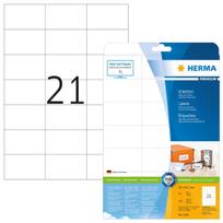 Lipnūs etikečių lapai HERMA Labels Premium A4 70x42.3 mm 525 vnt.