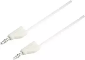 VOLTCRAFT matavimo laidas [Kištukas 4 mm - Kištukas 4 mm] 1,5 m Baltas MSB-300 (MSB-300-1.5-WS)