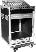 Flight case Roadinger 30110001 iš faneros, juodas, 29,9 kg